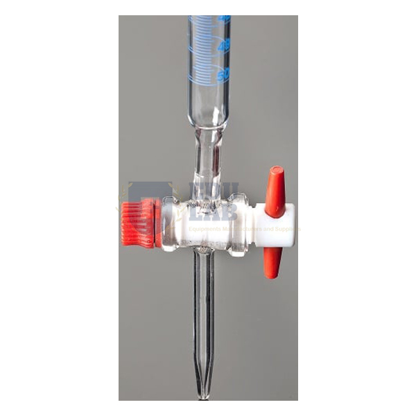 Burettes With Straight Bore PTFE (Teflon) Key Stopcock